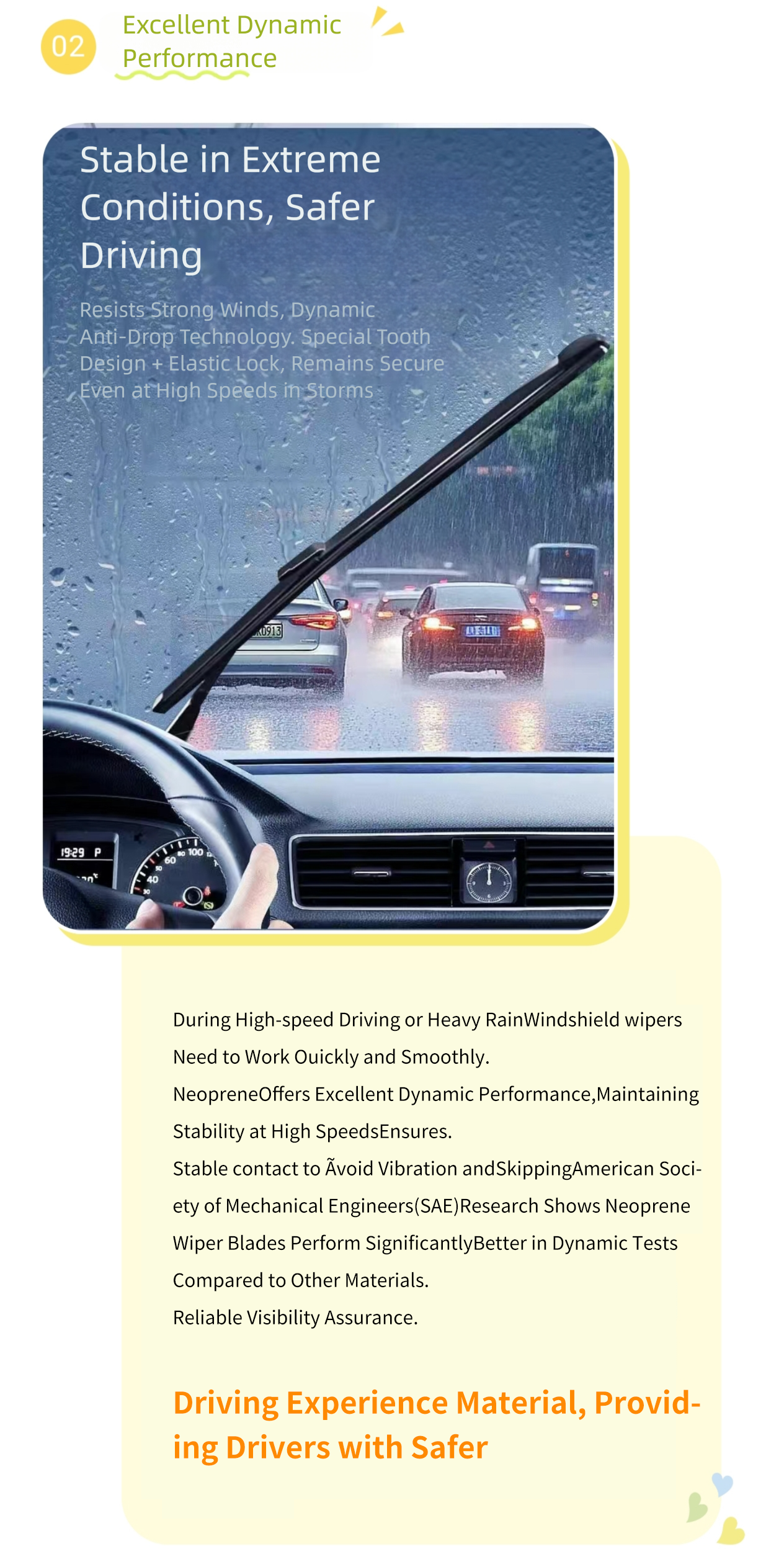 Vookey wiper rubber strip: a driving safety guard on the journey of wind and rain(图4)
